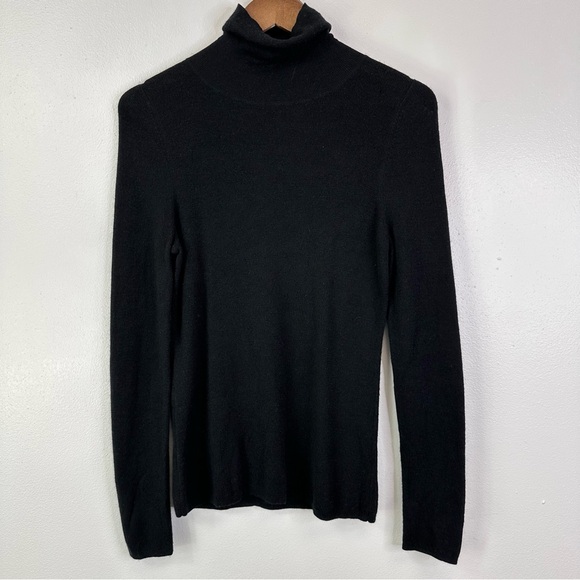 Nili‎ Lotan Turtleneck Knit Sweater Black Size M - Picture 1 of 8